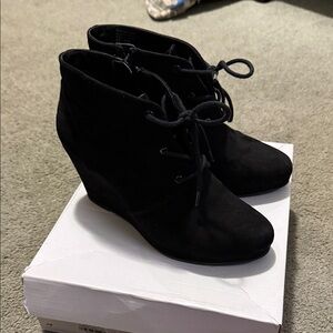 Style & co. Black Wedge Ankle Boots